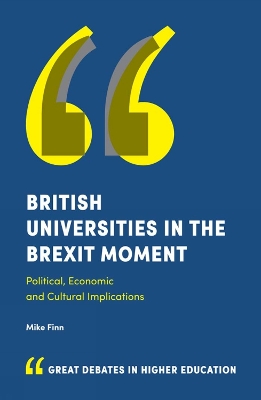 Book cover for British Universities in the Brexit Moment