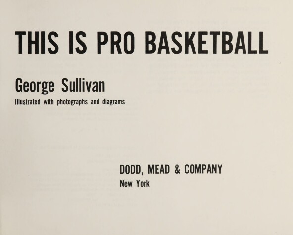 Book cover for This is Pro Basketball