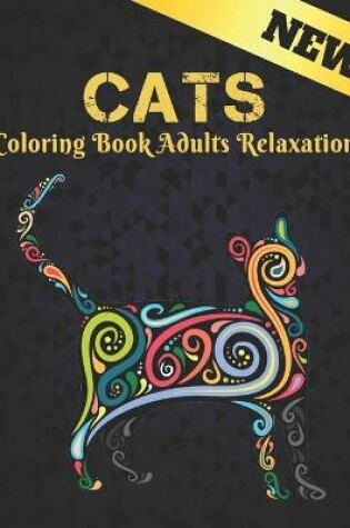 Cover of Coloring Book Adults Relaxation Cats