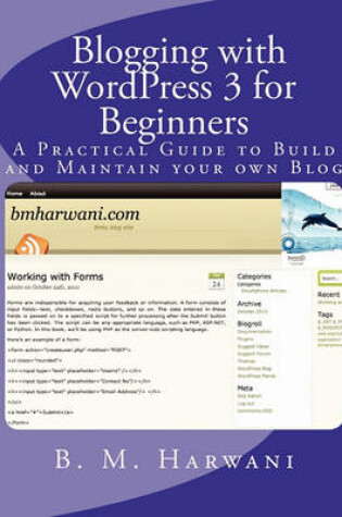 Cover of Blogging with WordPress 3 for Beginners