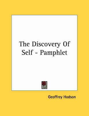 Book cover for The Discovery of Self - Pamphlet