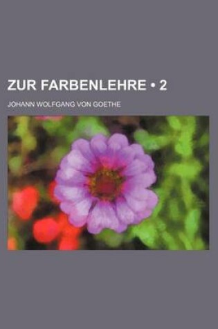 Cover of Zur Farbenlehre (2)