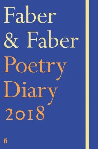 Cover of Faber & Faber Poetry Diary 2018