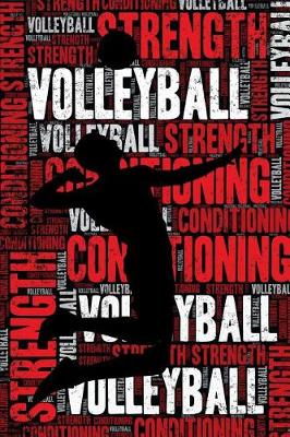 Book cover for Volleyball Strength and Conditioning Log