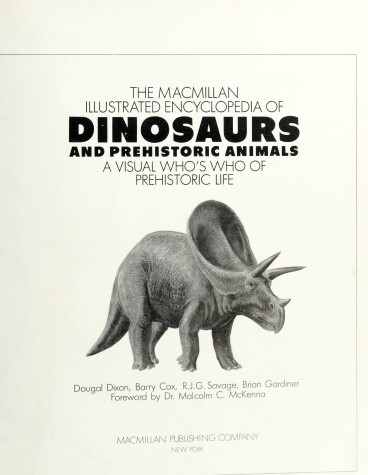 Book cover for Macmillan Illustrated Encyclopedia of Dinosaurs an D Prehisto