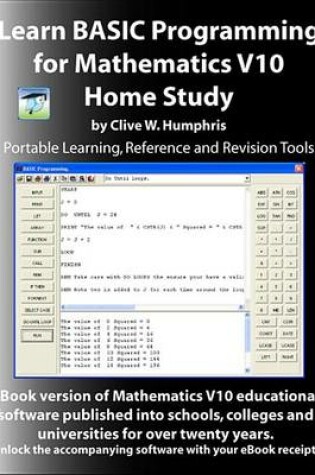 Cover of Learn Basic Programming for Mathematics V10 Home Study