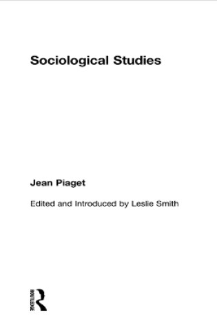 Cover of Sociological Studies