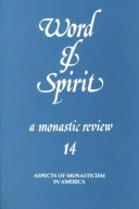 Book cover for Word and Spirit Vol 14 American Mowastic