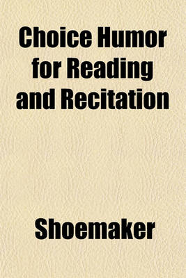 Book cover for Choice Humor for Reading and Recitation