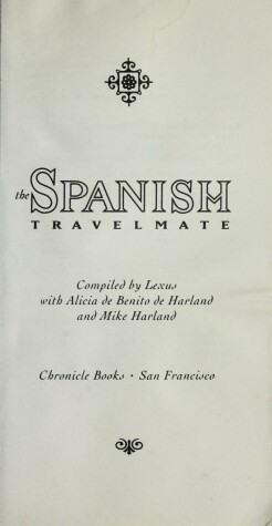Book cover for Spanish Travelmate Pb