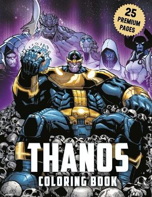 Book cover for Thanos Coloring Book