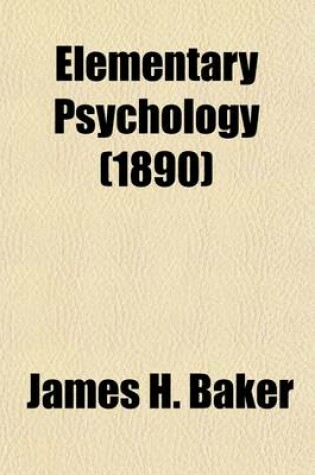 Cover of Elementary Psychology