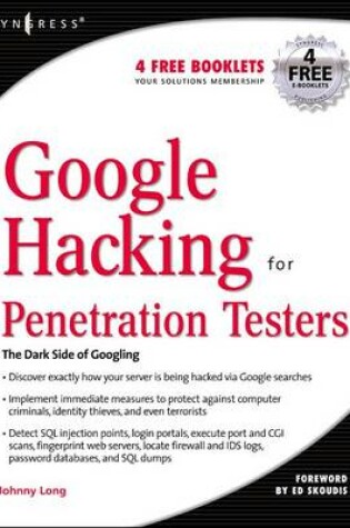 Cover of Google Hacking for Penetration Testers