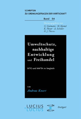 Book cover for Umweltschutz, nachhaltige Entwicklung und Freihandel