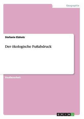 Book cover for Der ökologische Fußabdruck