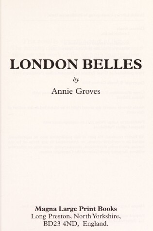 Cover of London Belles