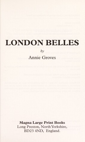 Book cover for London Belles