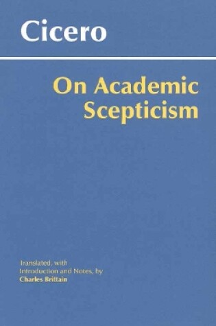Cover of On Academic Scepticism