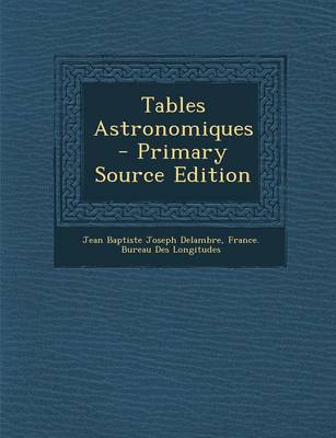 Book cover for Tables Astronomiques