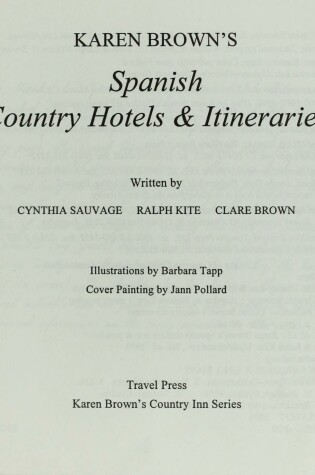 Cover of Karen Brown's Spanish Country Inns and Itineraries