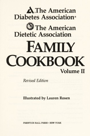 Cover of American Diabetes Association and American Dietetic Association Family Cookbook