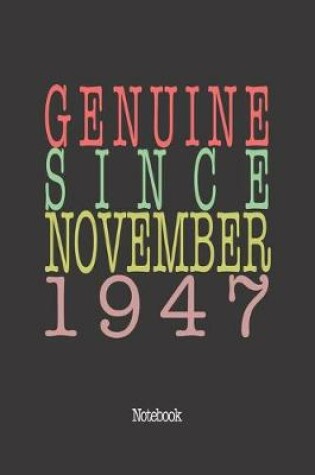 Cover of Genuine Since November 1947