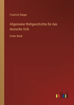 Book cover for Allgemeine Weltgeschichte für das deutsche Volk