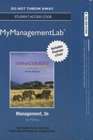 Cover of NEW MyLab Management with Pearson eText -- Access Card -- for Management
