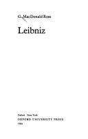 Cover of Leibniz