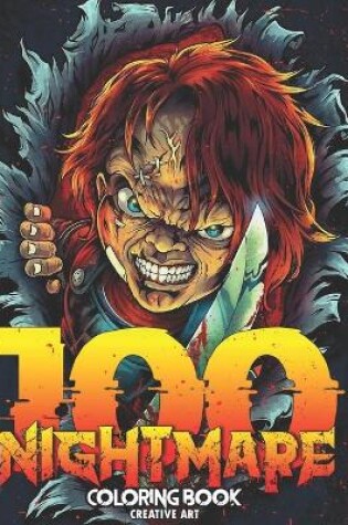 Cover of 100 Nightmare Coloring Book