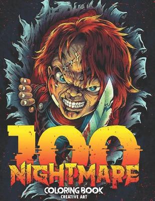 Book cover for 100 Nightmare Coloring Book