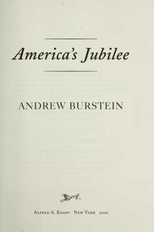 Cover of America's Jubilee