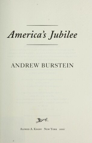 Book cover for America's Jubilee