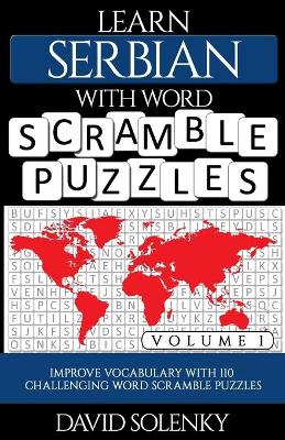 Book cover for Learn Serbian with Word Scramble Puzzles Volume 1