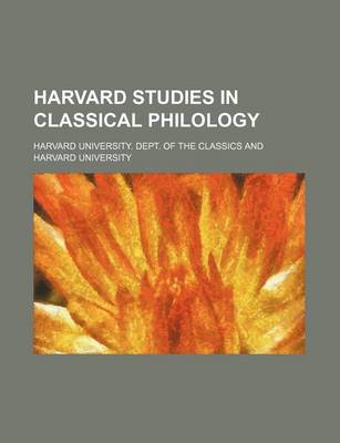 Book cover for Harvard Studies in Classical Philology