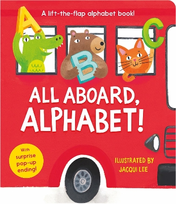 Book cover for All Aboard, Alphabet!