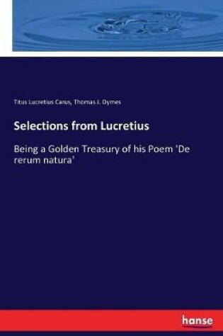 Cover of Selections from Lucretius