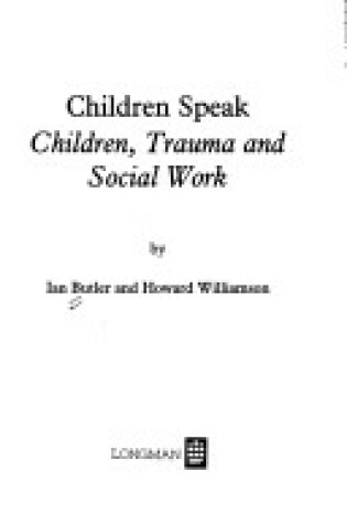 Cover of Children Speak