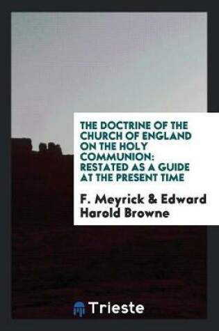 Cover of The Doctrine of the Church of England on the Holy Communion