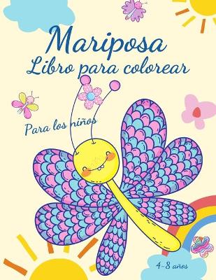 Book cover for Libro para colorear de mariposas para niños de 4 a 8 años