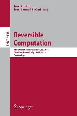 Cover of Reversible Computation