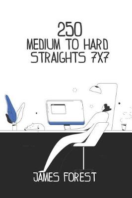 Book cover for 250 Medium to Hard Straights 7x7