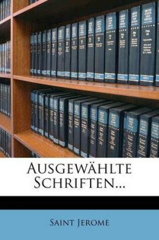 Cover of Ausgewahlte Schriften...