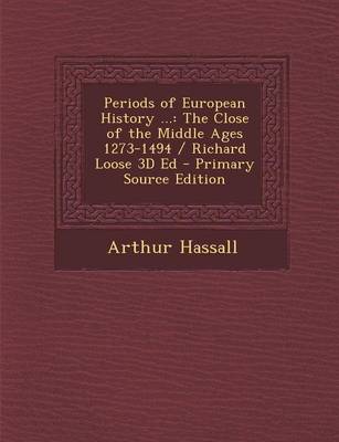 Book cover for Periods of European History ...