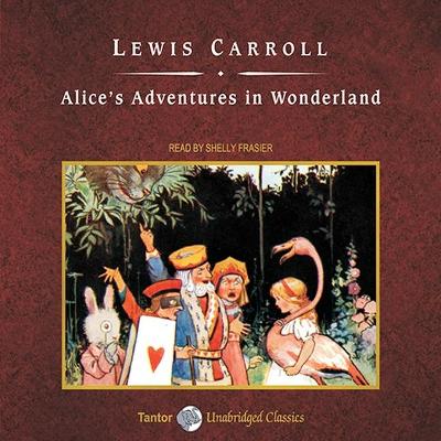 Book cover for Alice's Adventures in Wonderland, with eBook