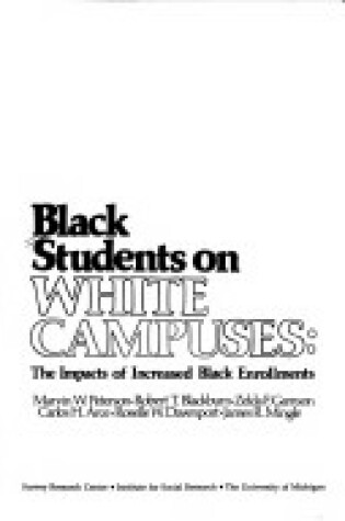 Cover of Black Students on White Campuses