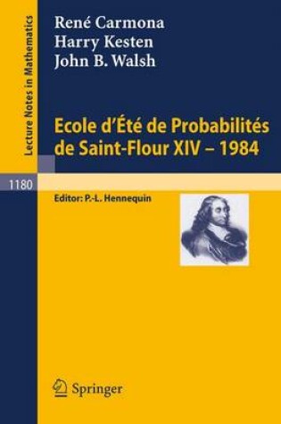 Cover of Ecole d'Ete de Probabilites de Saint Flour XIV, 1984