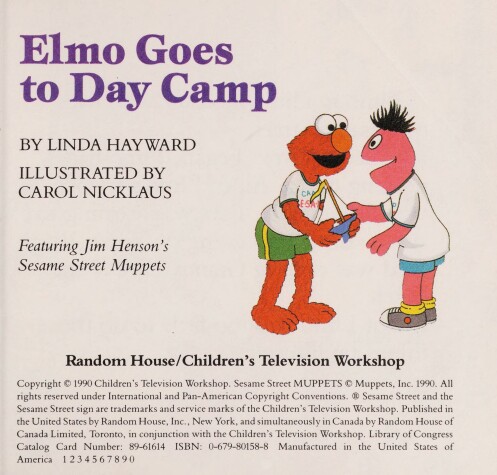 Book cover for Sesst-Elmo Goes to Day Camp #