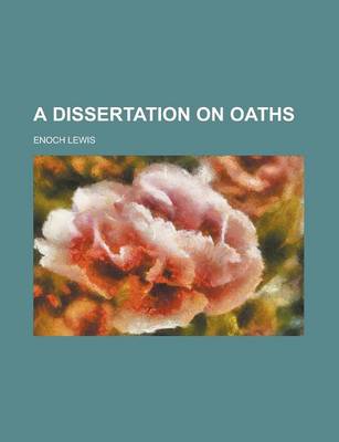 Book cover for A Dissertation on Oaths