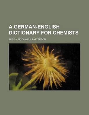 Book cover for A German-English Dictionary for Chemists